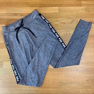 XS PINK Logo Grey Jogger Pants